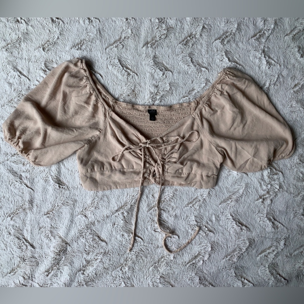 Wild Fable - Tan Crop Top